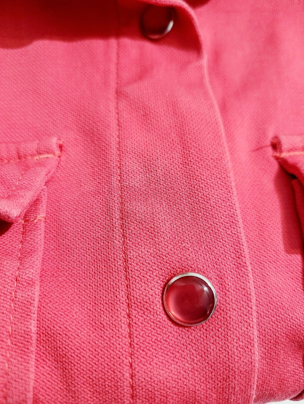Liverpool Pink Shacket Size XS Lightweight Pearl Snap Front Shirt Jacket Casual - Picture 7 of 14